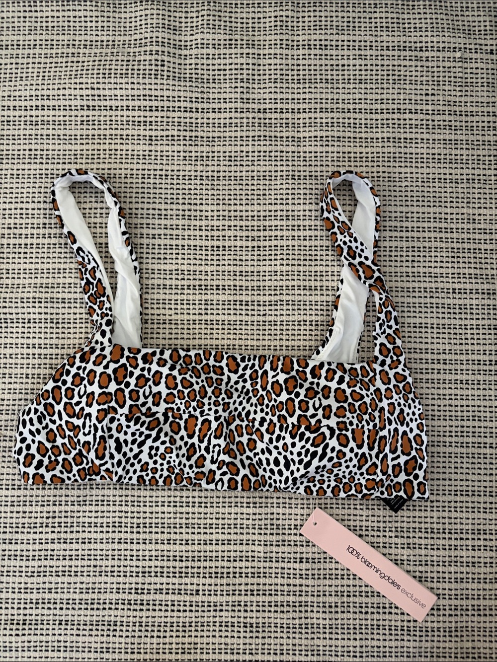 Aqua bloomingdale’s bikini top only size M